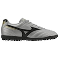 Chuteira Society Adulto Mizuno Morelia Club PRATA/PRETO