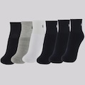 Kit 12 pares de Meias Cano Médio Lupo AM Sport Unissex BRANCO