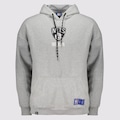 Moletom NBA Brooklyn Nets Logo Masculino CINZA