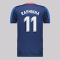 Camisa do Barcelona 11 Raphinha Infantil AZUL ESCURO