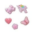 Kit Jibbitz™ Crocs Favoritos das Meninas Pack com 5 Peças BRANCO