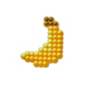Jibbitz™ Crocs Banana Frisada BRANCO