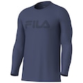 Camiseta Manga Longa Fila Basic Sports - Masculina AZUL ESCURO