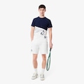 Calções Badge Accent Tennis Heritage Ultra Dry Masculino BRANCO/AZUL ESC