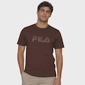 Camiseta Fila Regular Letter Premium IV Masculina MARROM