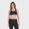 Top Feminino HeatGear Authentics Mid Under Armour PRETO
