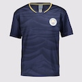 Camisa Manchester City Peter Infantil FutFanatics AZUL ESCURO