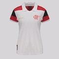 Camiseta Polo Flamengo Infantil 92 Feminina BRANCO
