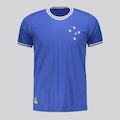 Camisa Cruzeiro Retrô Jacquard FutFanatics Masculina AZUL