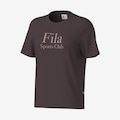 Camiseta Fila Regular Sports Club Graphic Feminina MARROM