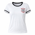 Camisa do Corinthians Baby Look Lumina Coimbra - Feminina BRANCO