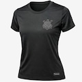 Camisa do Corinthians Dry Símbolo Bordado - Feminina PRETO