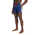 Short de natação adidas Três Listras 5 polegadas Masculino AZUL