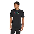 Camiseta adidas Mapa Copa do Mundo FIFA Masculina PRETO