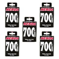 Kit de Câmara de ar com 5 Unidades 700x18/23 Kenda bico fino 48 mm PRETO
