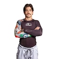 Camiseta Manga Longa Rash Guard Samurai KVRA HP - Unissex PRETO