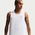 Regata Dri-FIT Nike Miler Masculina BRANCO/CINZA