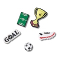 Kit Jibbitz™ Crocs Estrelas do Futebol Pack com 5 Peças BRANCO