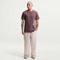Calça Nike Woven UV Masculina MARROM/BRANCO