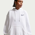 Blusão Nike Sportswear Phoenix Fleece Oversized Airbrush Feminino BRANCO/CINZA