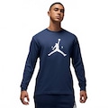 Camiseta Jordan Manga Longa Jumpman Masculina AZUL CLA/BRANCO