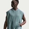 Blusão Sem Mangas Dri-FIT Nike Fleece Masculino VERDE/BRANCO