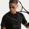 Camiseta Dri-FIT Nike Court French Open Masculina PRETO/BRANCO