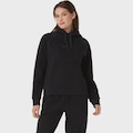 Blusão ASICS Logo Fleece Pullover Hoodie Feminino PRETO