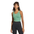 Camiseta Regata adidas Três Listras Studio All Me Light Suporte Feminina VERDE
