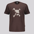 Camiseta Masculina Skull Heritage Logo Oakley MARROM