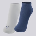 Kit Meia Sapatilha Everday 2 Pares Puma Masculino BRANCO