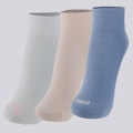 Kit Meia Puma Cano Médio 3 Pares Feminina ROSA