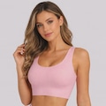 Top Feminino Canelado Sem Costura Selene ROSA