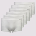 Kit de 6 Cuecas Lupo Microfibra Sem Custura Masculino BRANCO