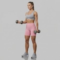 Shorts Feminino Canelado Basic Sem Costura Selene ROSA