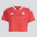 Cropped Feminino Internacional I 2026 adidas VERMELHO