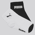 Kit Meia Puma Cano Médio 2 Pares Infantil PRETO