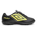 Chuteira Society Infantil Umbro Fast II Jr PRETO/AMARELO