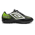 Chuteira Society Infantil Umbro Fast II Jr PRETO/VERDE