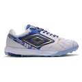 Chuteira Society Adulto Umbro Adamant Master Class Pro Bump BRANCO/AZUL