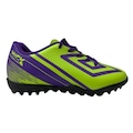 Chuteira Society Infantil Umbro Kick Jr VERDE/ROXO