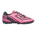 Chuteira Society Infantil Umbro Kick Jr ROSA/PRETO