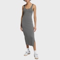 Vestido adidas Maxi Canelado Essential Lavado Black Adulto PRETO
