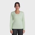Camiseta Olympikus Essential Manga Longa Feminina VERDE