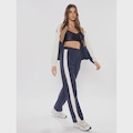 Calça Wide Legging Lisa Rush Bodyforsure - Feminina MARINHO/CINZA/AMAREL