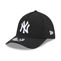 Boné New Era 39THIRTY M-Crown A-Frame New York Yankees MLB Aba Curva PRETO