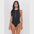 Maiô Regata Body for Sure Venice Beach Feminino BRANCO/MARINHO/AMARE