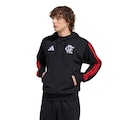 Blusão com Capuz do Flamengo DNA Adidas Masculino PRETO