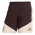 Short Tiro26 Competition Downtime Flamengo Adidas Masculino MARROM