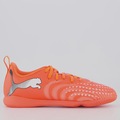 Chuteira De Futsal Infantil Future 9 Play IT Puma LARANJA